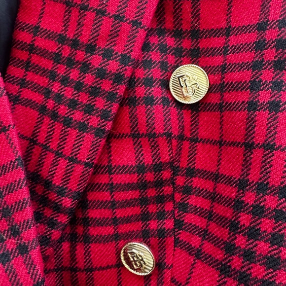 Banana Republic PLAID CAPTAIN'S BLAZER - Picture 3 of 4